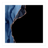Navy & Rose Gold Agate Texture 09 (Print Only) thumbnail