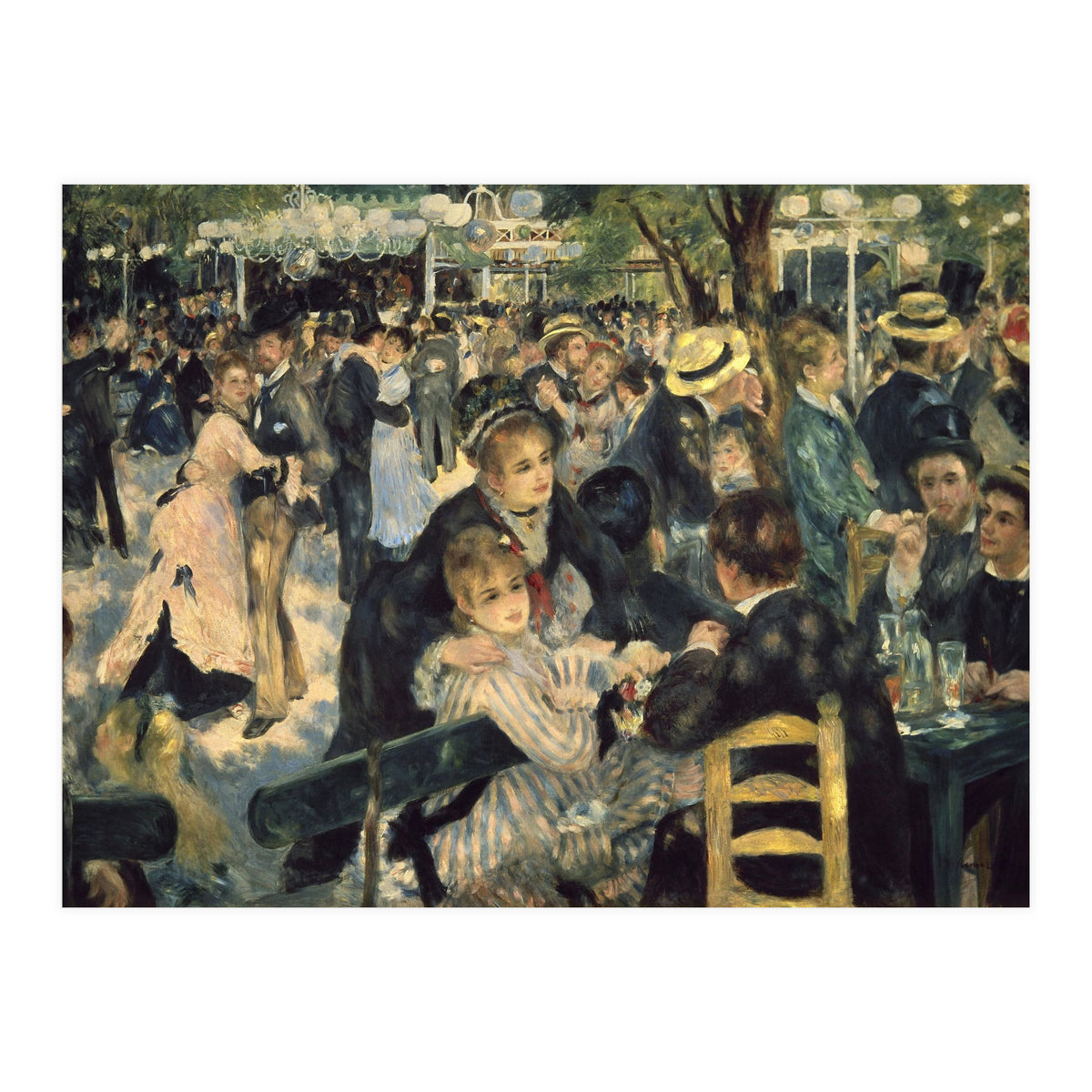 'Dance at Le moulin de la Galette', 1876, Oil on canvas, 131 x 175 cm. (Print Only)