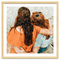 Soul Sisters | Modern Bohemian Friendship BFF Fashion | Friends Companion Summer Travel Painting