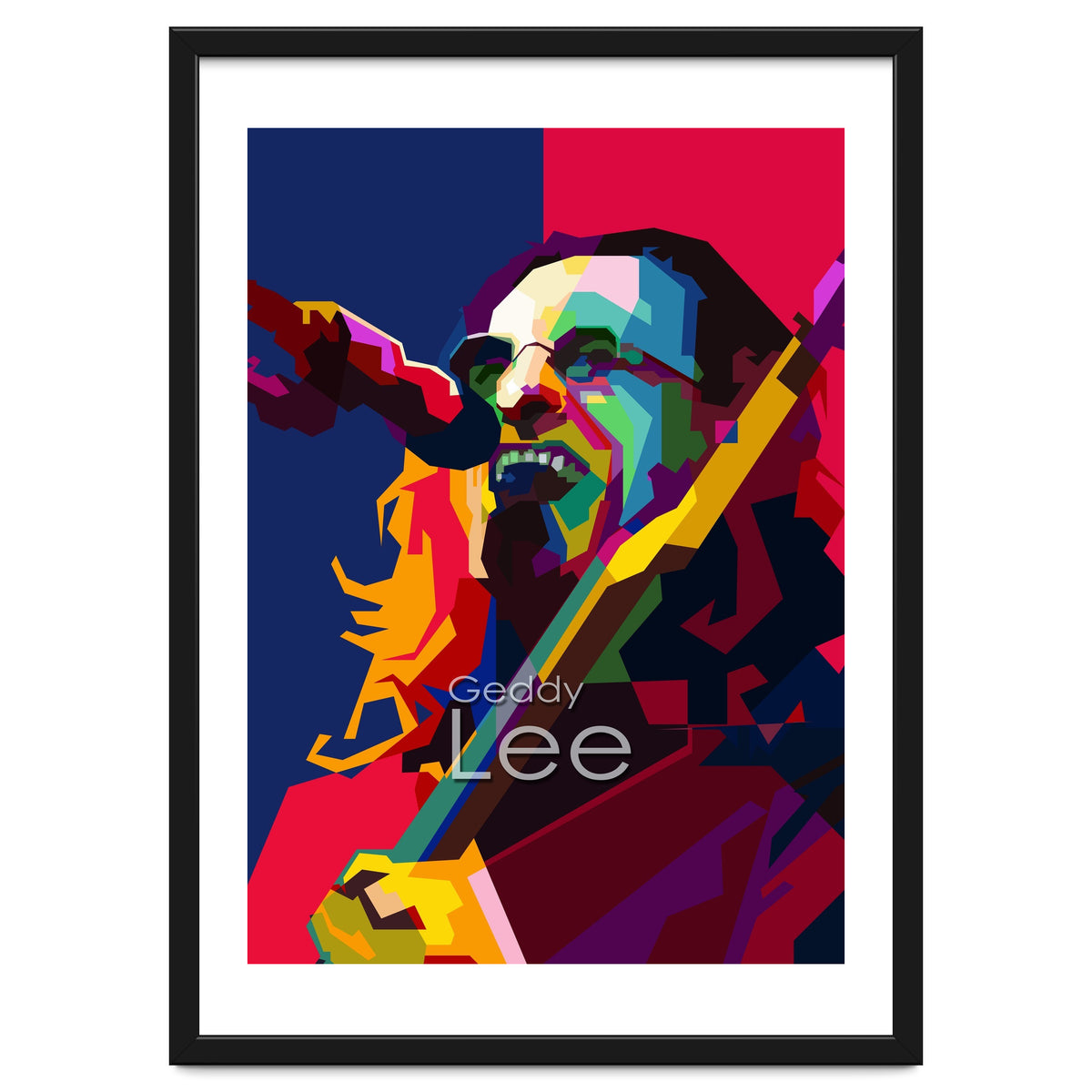 Geddy Lee RUSH Singer Pop Art WPAP