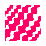 Slanting Pink Wavy Pattern (Print Only) thumbnail