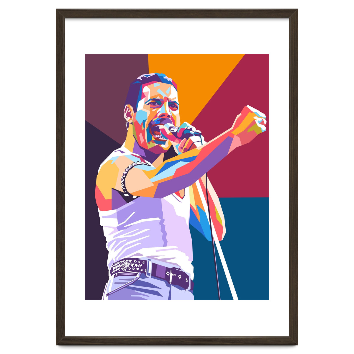 絵画 Fred mercury  97x130cm Freddie Mercury Art, Queen Canvas, Rock and Roll Painting