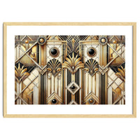 Art Deco Gold Geometric Pattern