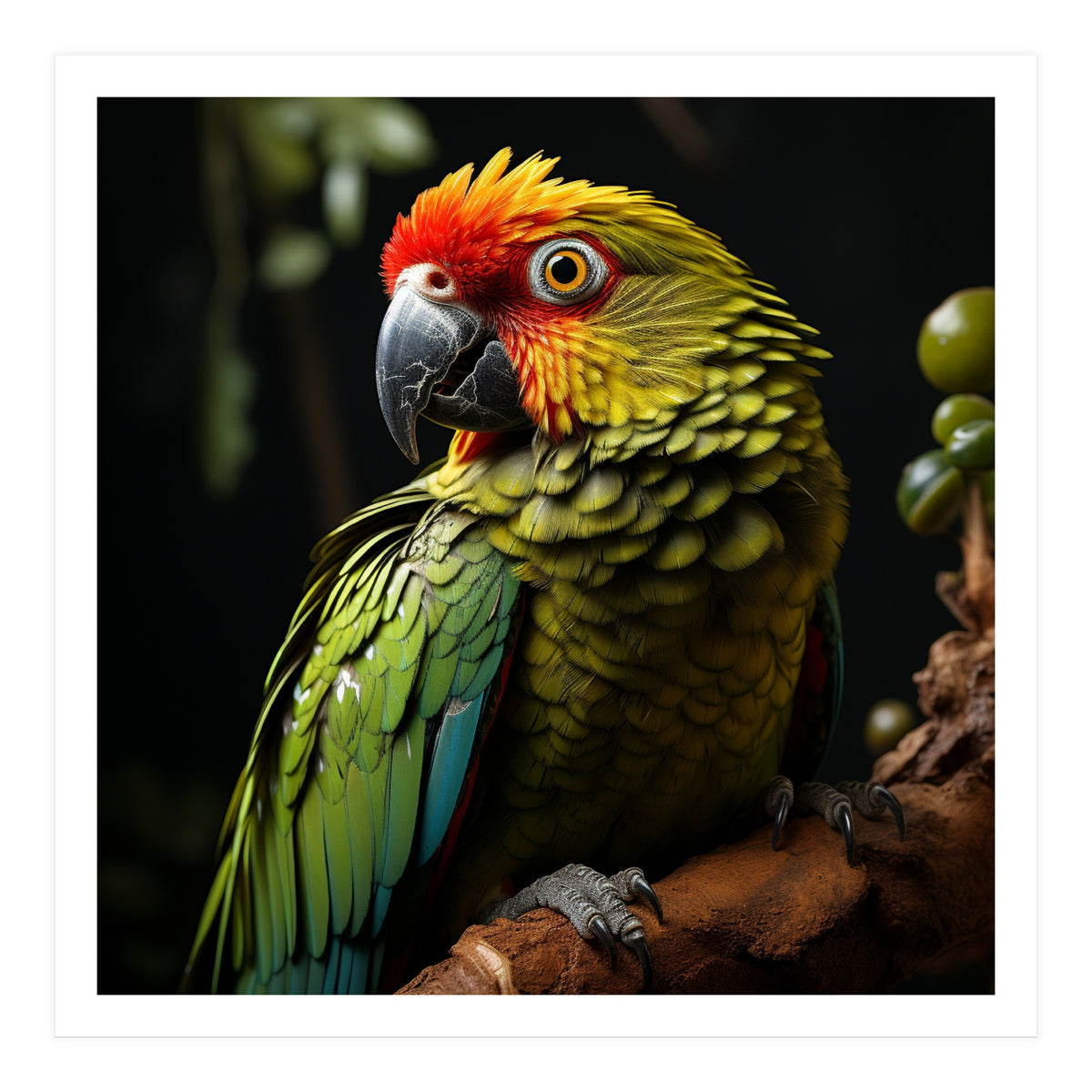 Vibrant Macaw Parrot  (Print Only)