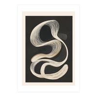 Monochrome Flow Abstract Line Movement (Print Only)