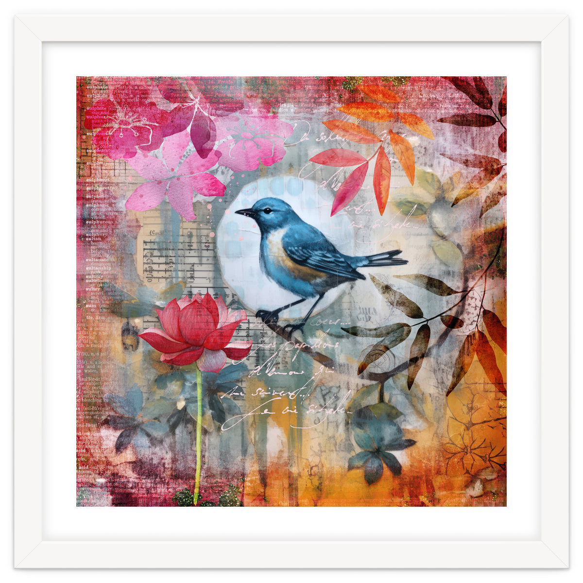 Bird Colorful Collage