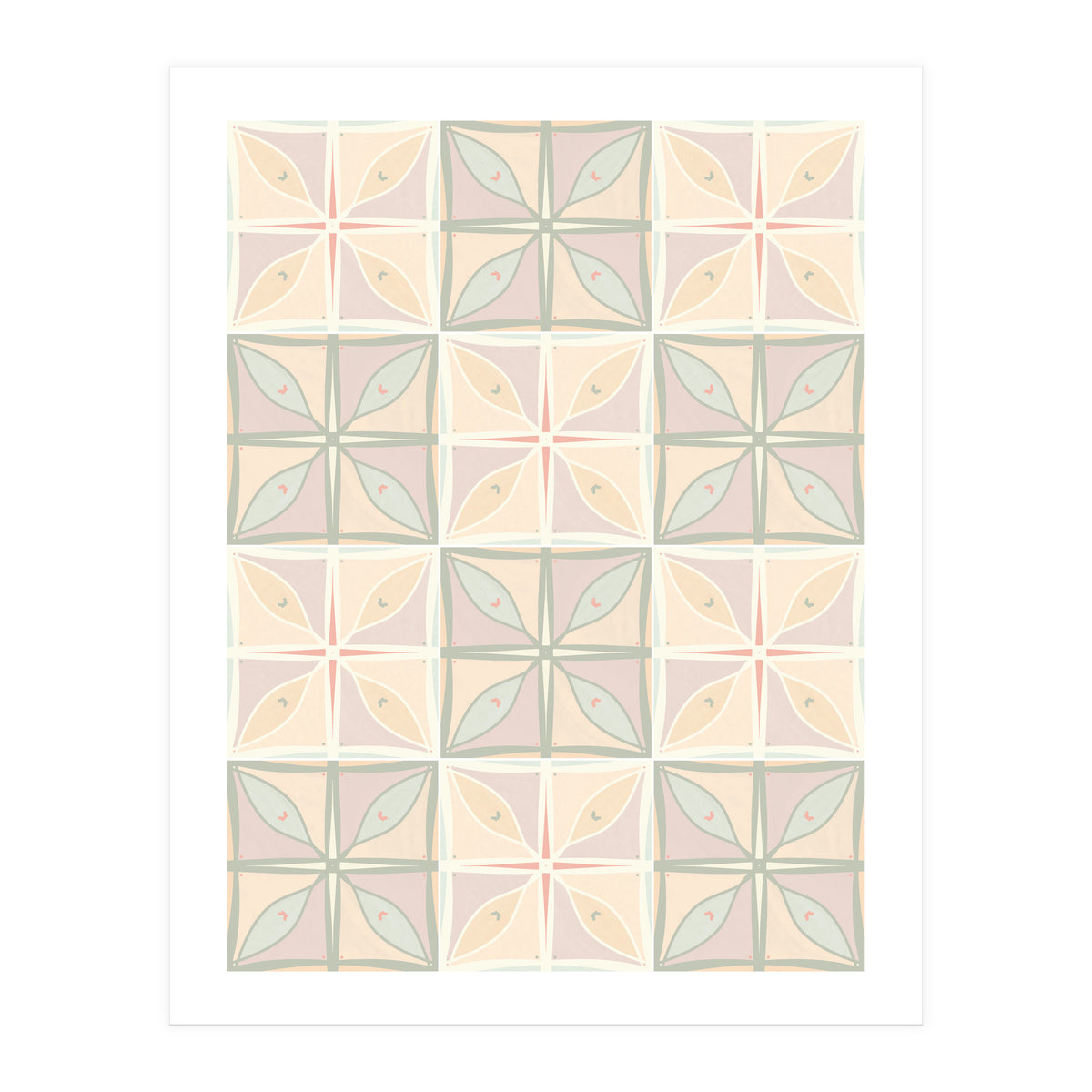 Old Style Pastels Kitchen Tiles (Print Only)
