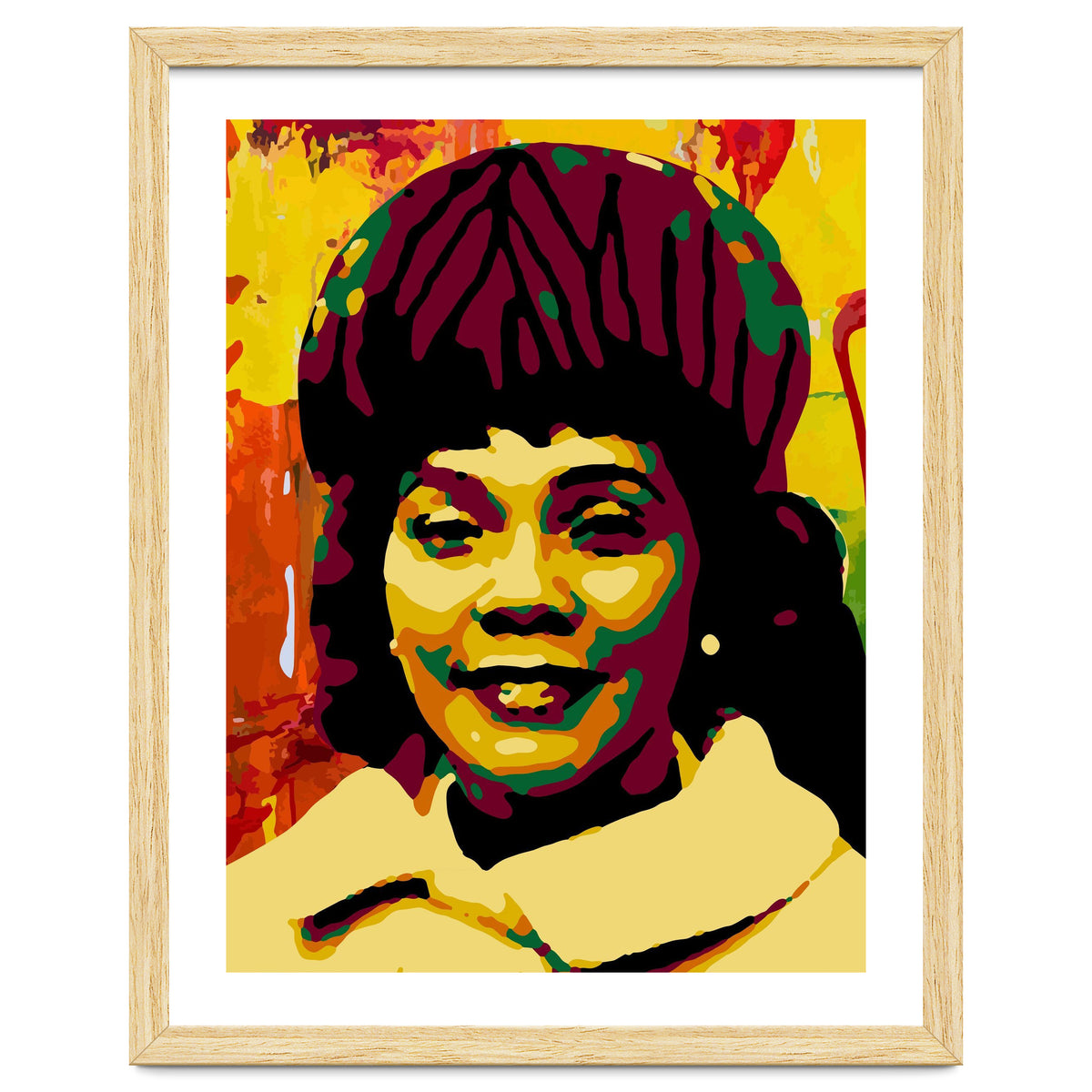 Coretta Scott King Colorful Abstract Art