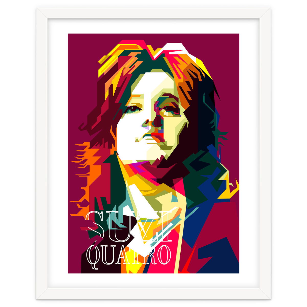 Suzi Quatro Blues Singer Pop Art WPAP