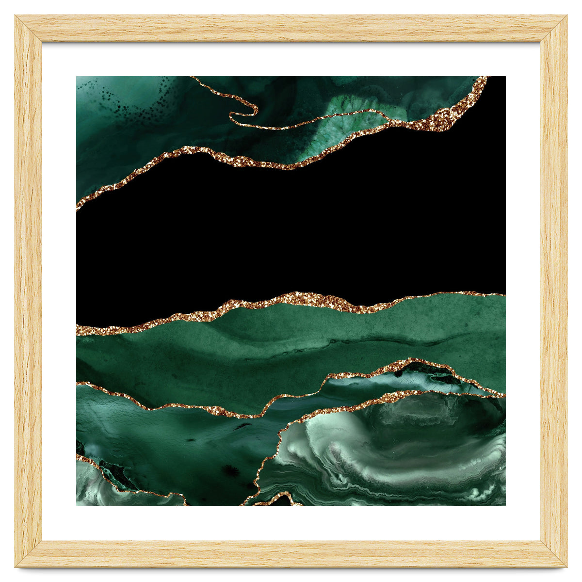 Emerald & Gold Agate Texture 01