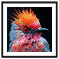 Close Up Of Exotic Bird With Vibrant Plumage