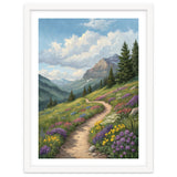 Serene Alpine Path Through Summer Wildflowers thumbnail