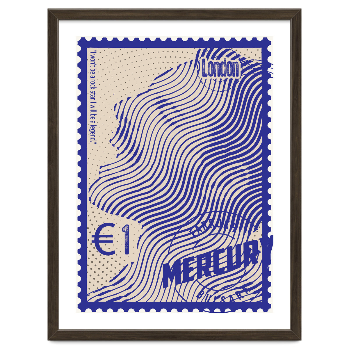 Freddie Mercury Stamps Art