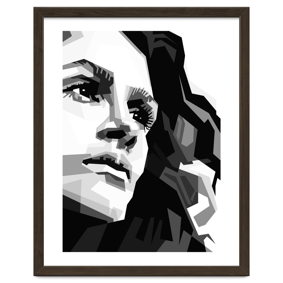 Julia Roberts Monochrome Illustration