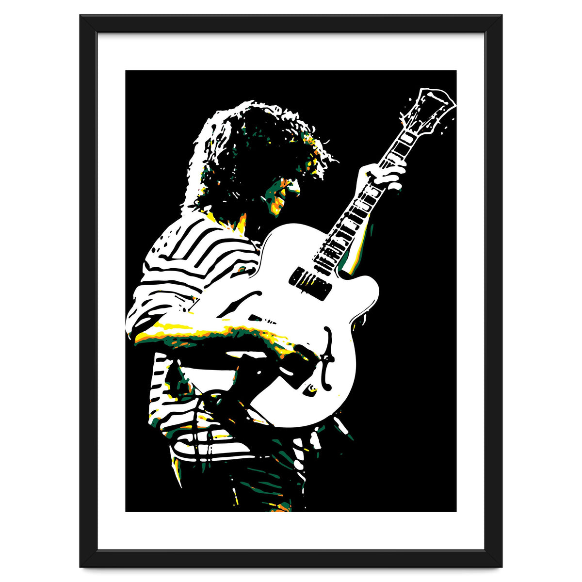 Pat Metheny American Jazz Guitarist Legend in Pop Art