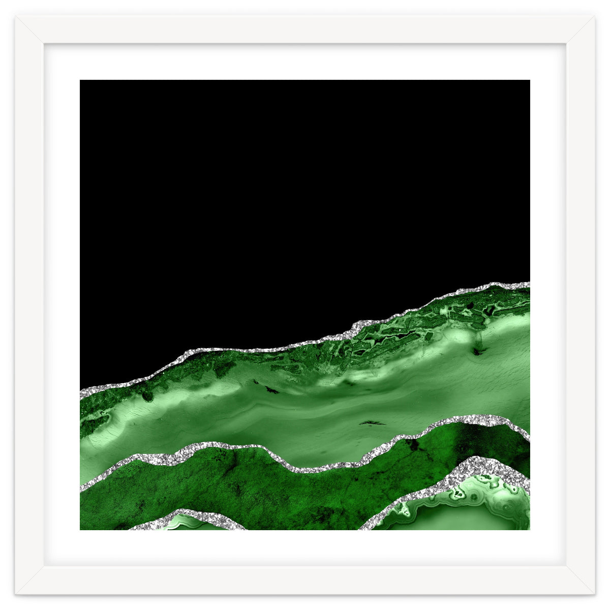 Green & Silver Agate Texture 03