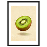 Kiwi Slice, Watercolor Fruit, Fresh Green Art thumbnail