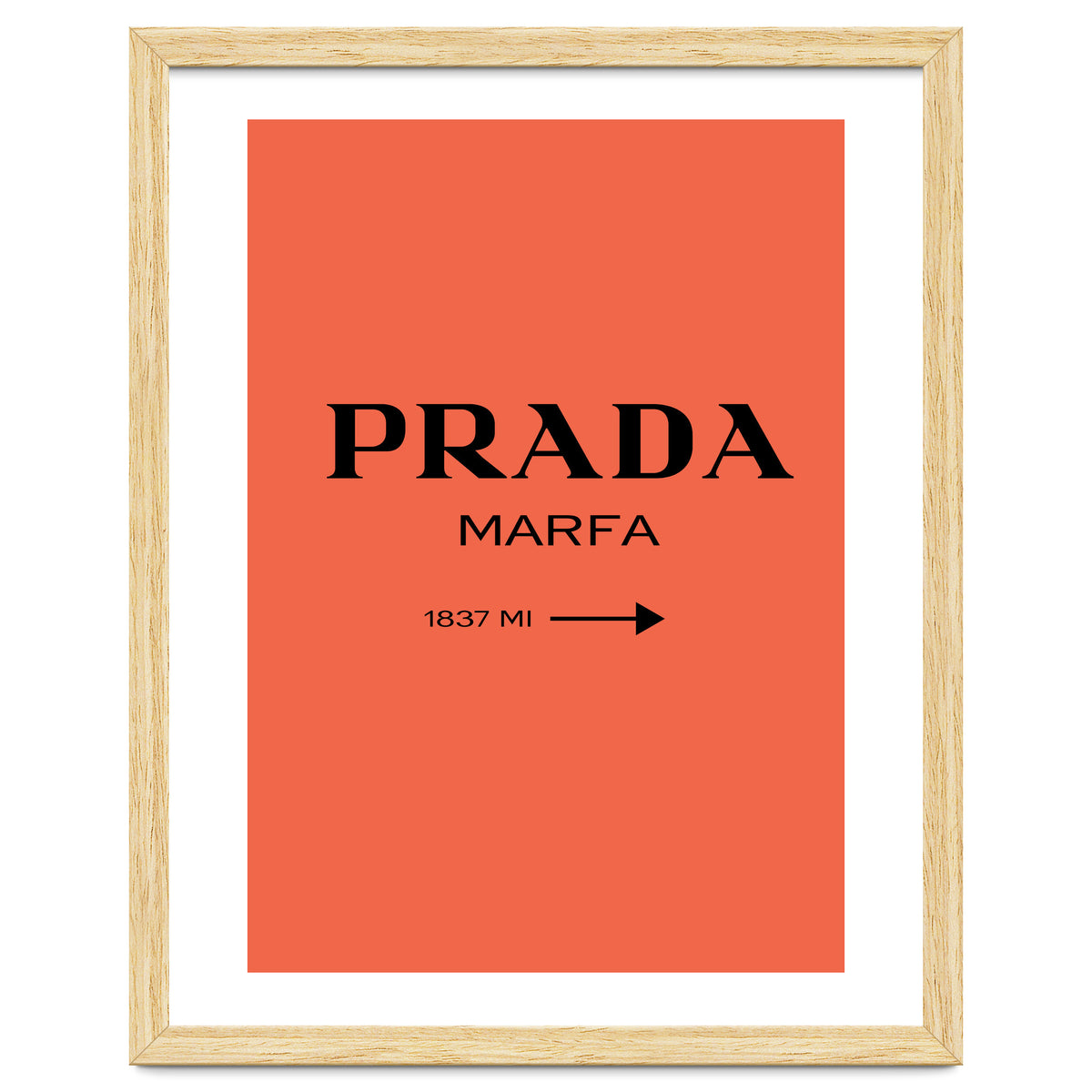 Prada Marfa, Fashion Sign Poster, Chic Decor,