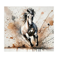 Galloping Horse Front View (Print Only)