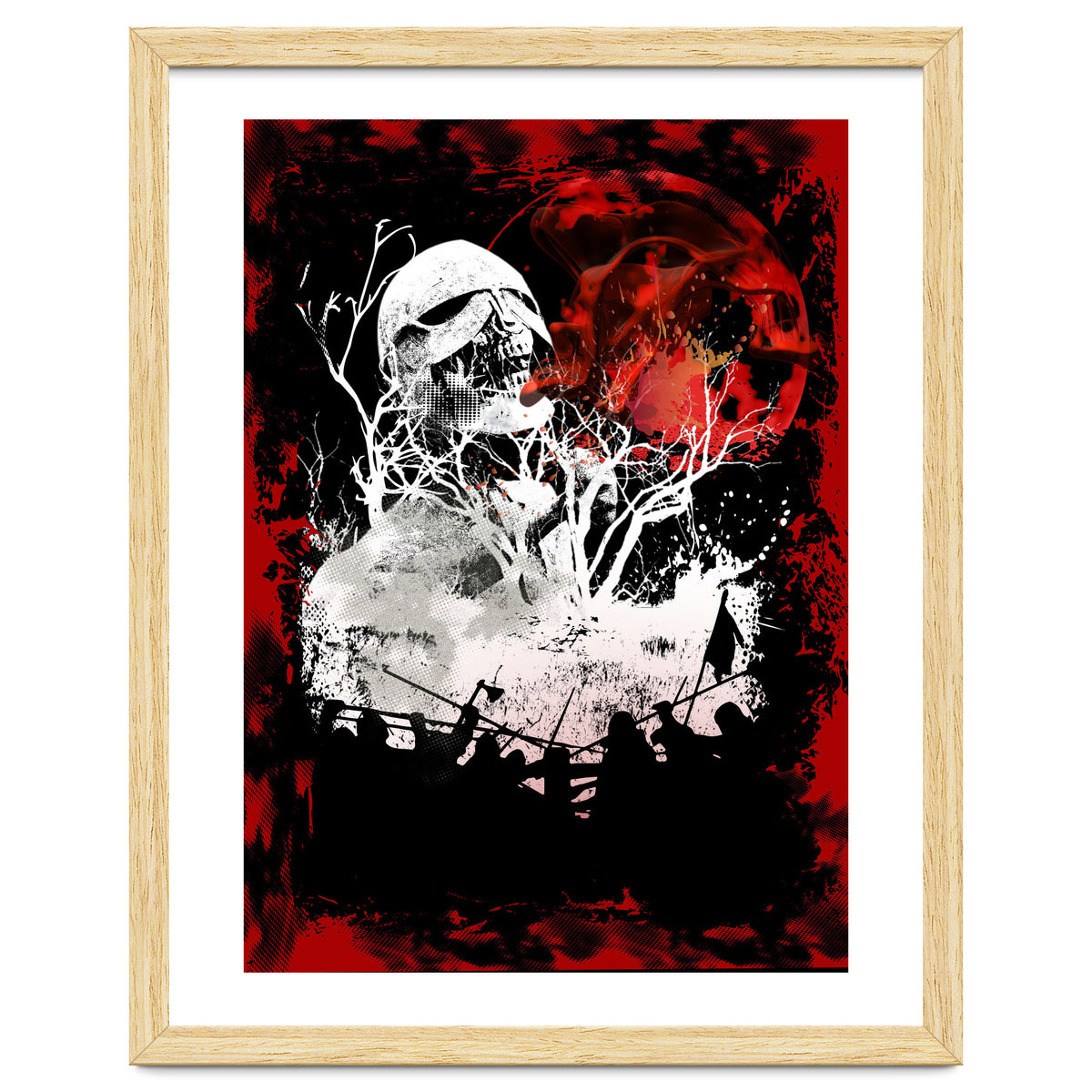 Viking Grinning Skull