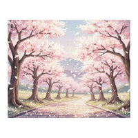 Sakura Path: Serene Cherry Blossom Avenue (Print Only)