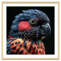 Close Up Portrait Of A Colorful Exotic Parrot