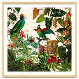 Exotic Lush Jungle And Wild Animals Landscape thumbnail