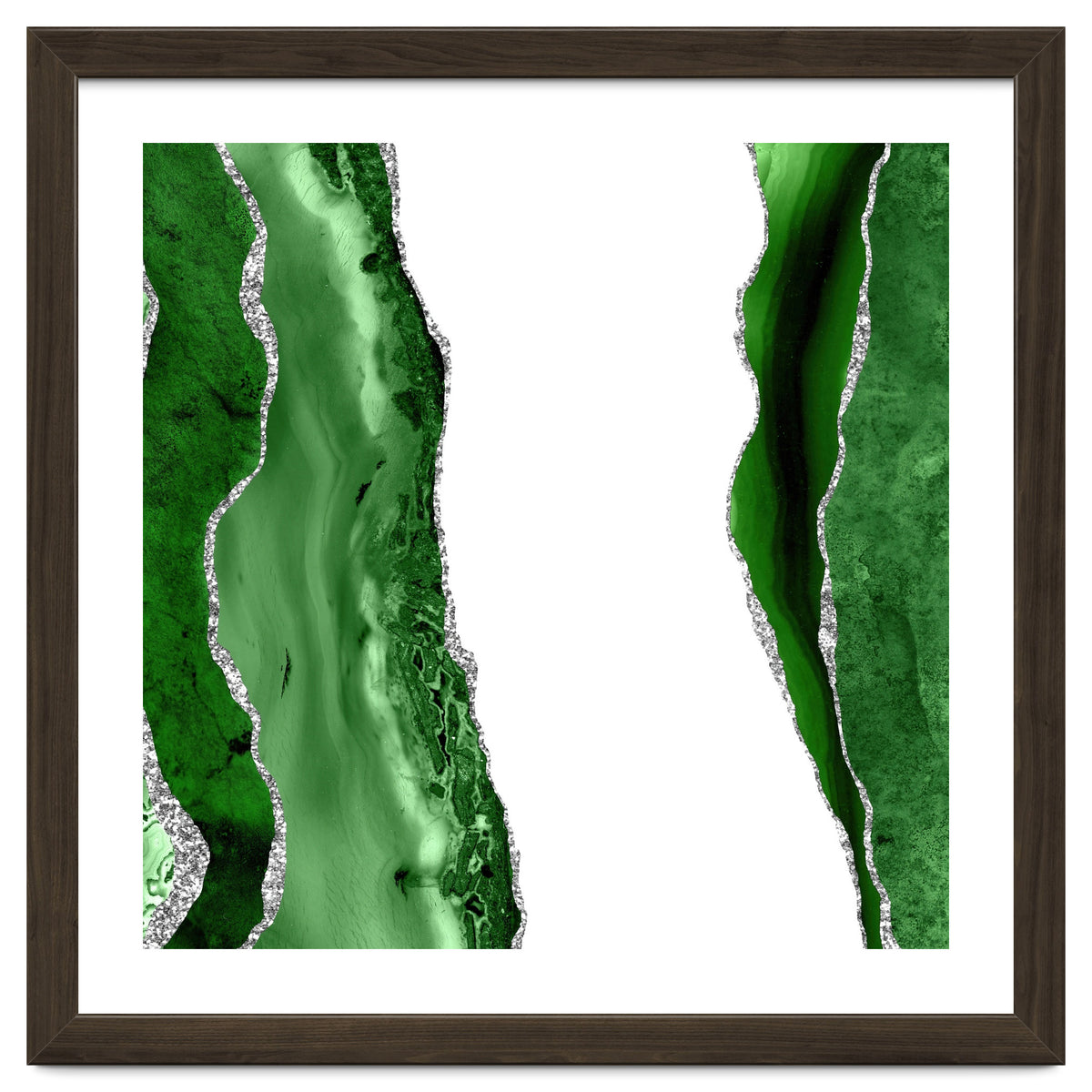 Green & Silver Agate Texture 14