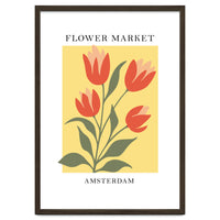 Amsterdam Flower Market - Modern Colorful Botanical Print