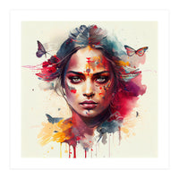 Festival Butterflies Hindu Portrait (Print Only)