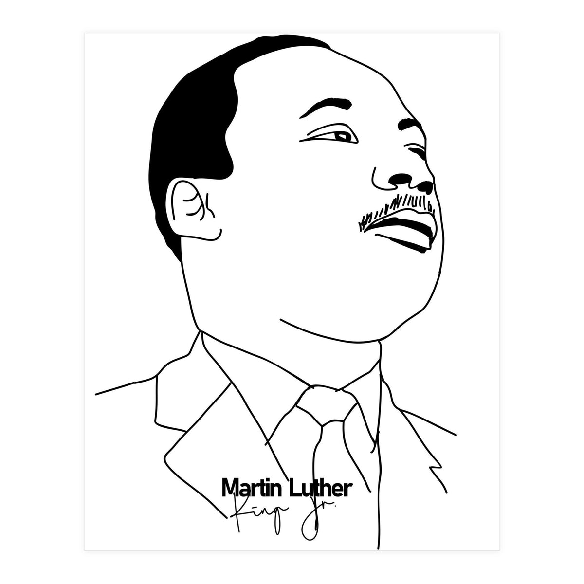 Martin Luther King Jr (Print Only)