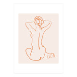 Femina, Abstract Minimal Woman Line Art Sketch, Drawing Feminine Empower Express (Print Only) thumbnail