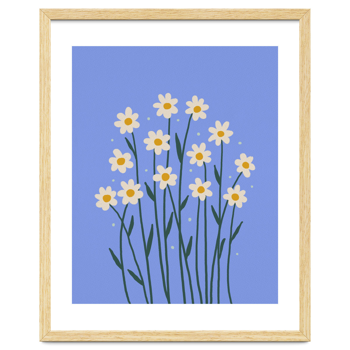 Simple Daisies - periwinkle