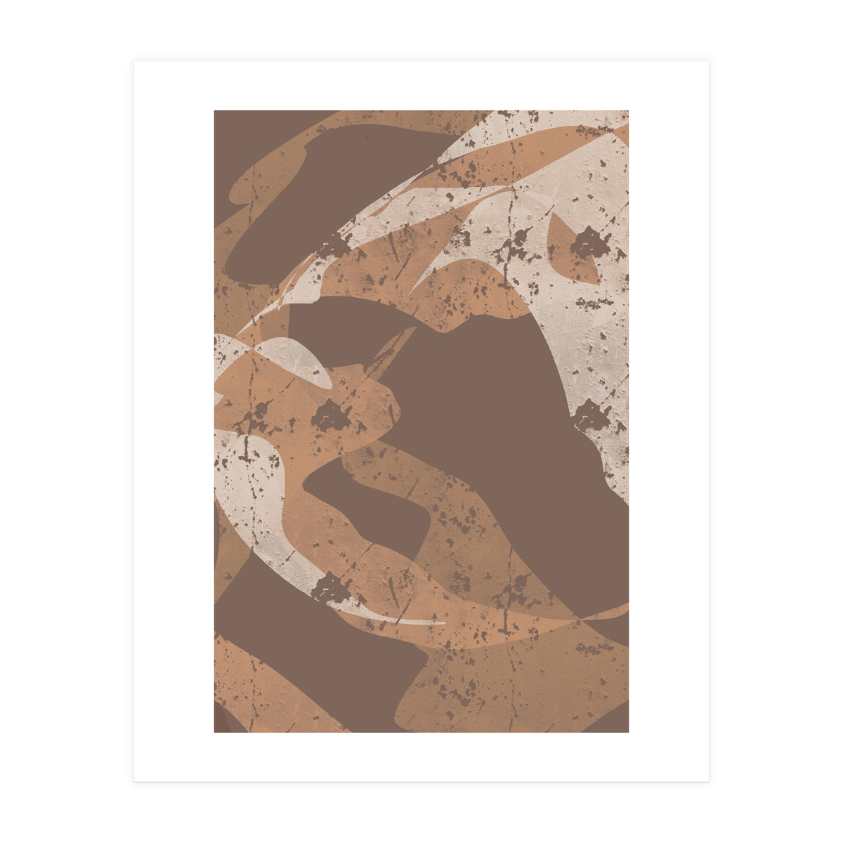 Abstract Brown Harmony (Print Only)