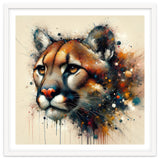 Watercolor Cougar Portrait thumbnail