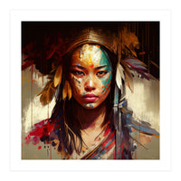 Powerful Asian Warrior Woman #3 (Print Only)