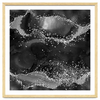 Black Glitter Agate Texture 05