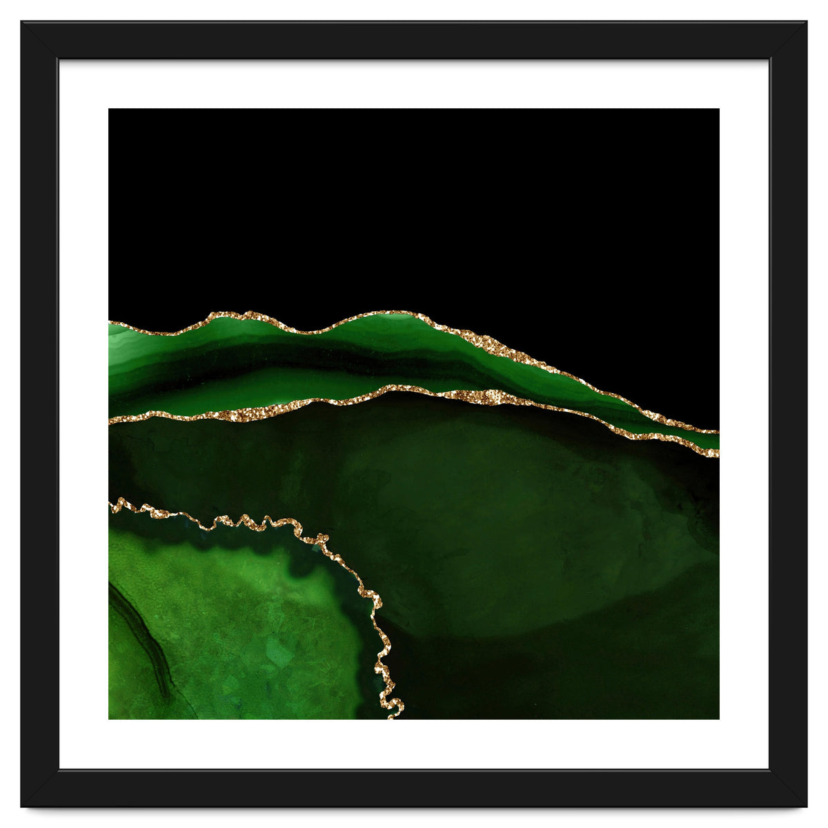 Green & Gold Agate Texture 05