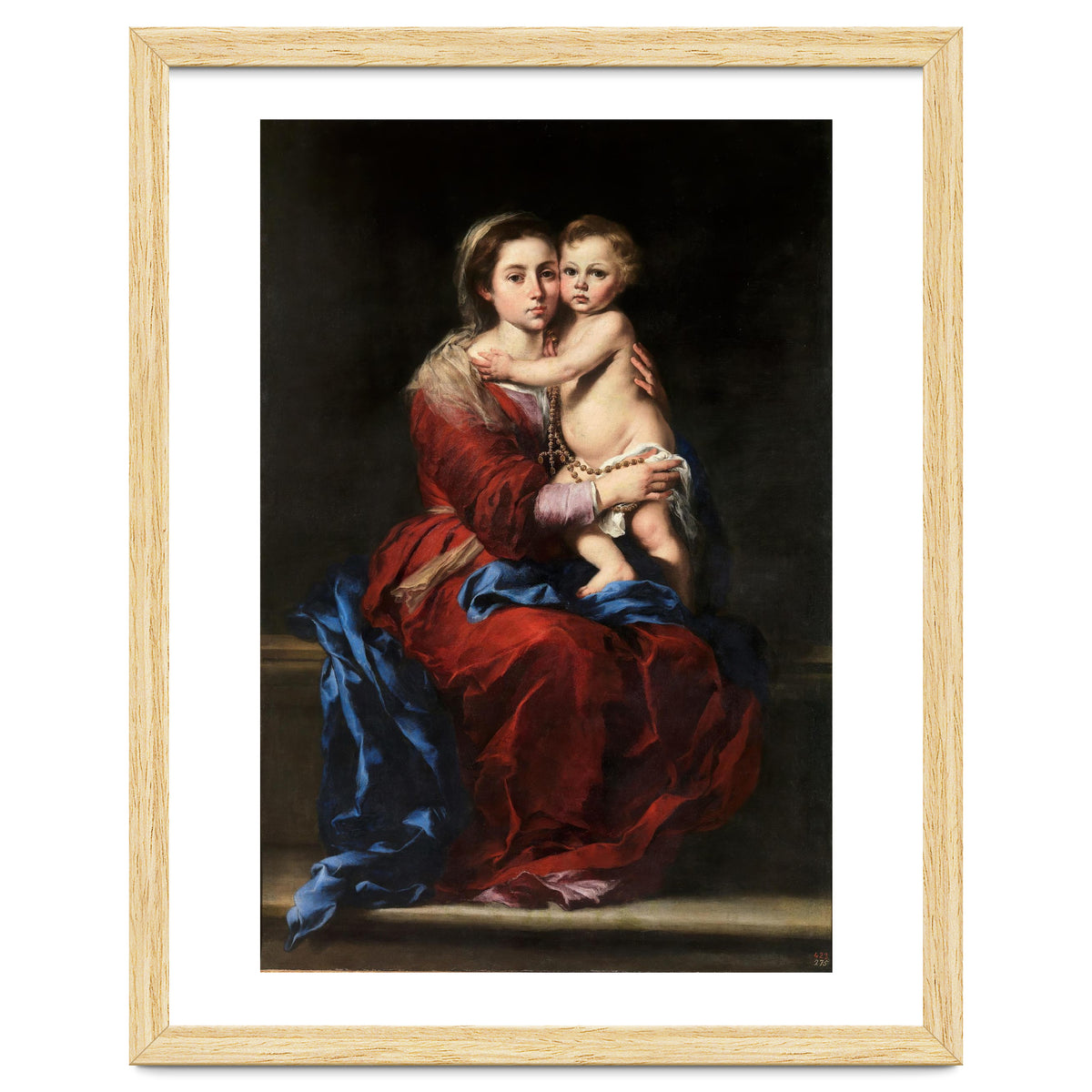 Bartolomé Esteban Murillo / 'Our Lady of the Rosary', 1650-1655, Spanish School, Oil on canvas.