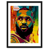 LeBron James Colorful abstract thumbnail