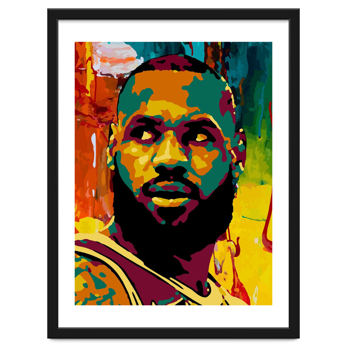 LeBron James Colorful abstract