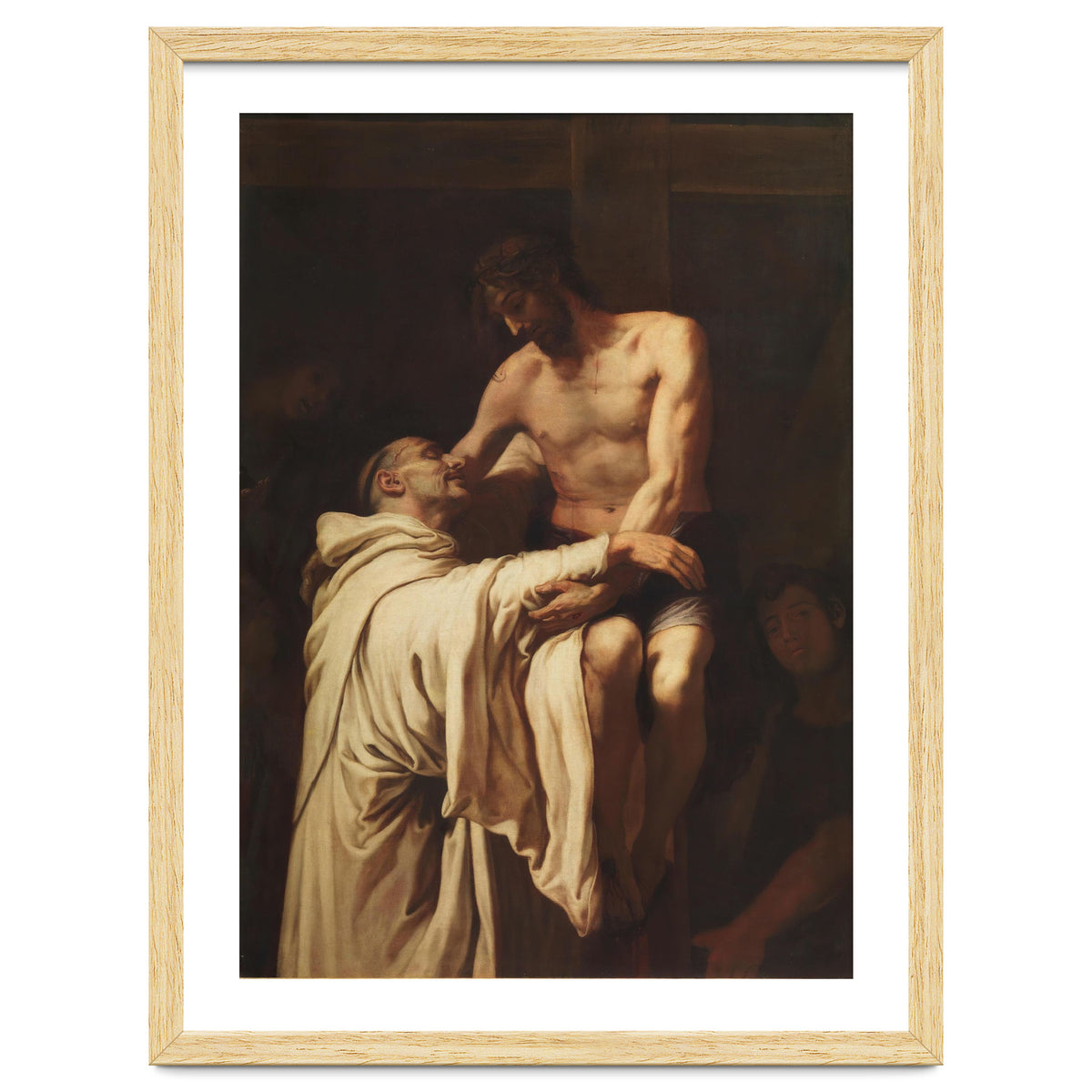 Francisco Ribalta / 'Christ Embracing Saint Bernard', ca.  1626, Spanish School, Oil on canvas.