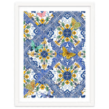Sicilian Italian Tiles Butterflies And Flowers thumbnail