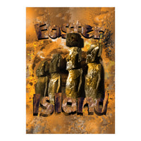 Easter Island Statues Polynesia (Print Only)