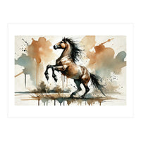 Fiery Horse Elegance (Print Only)