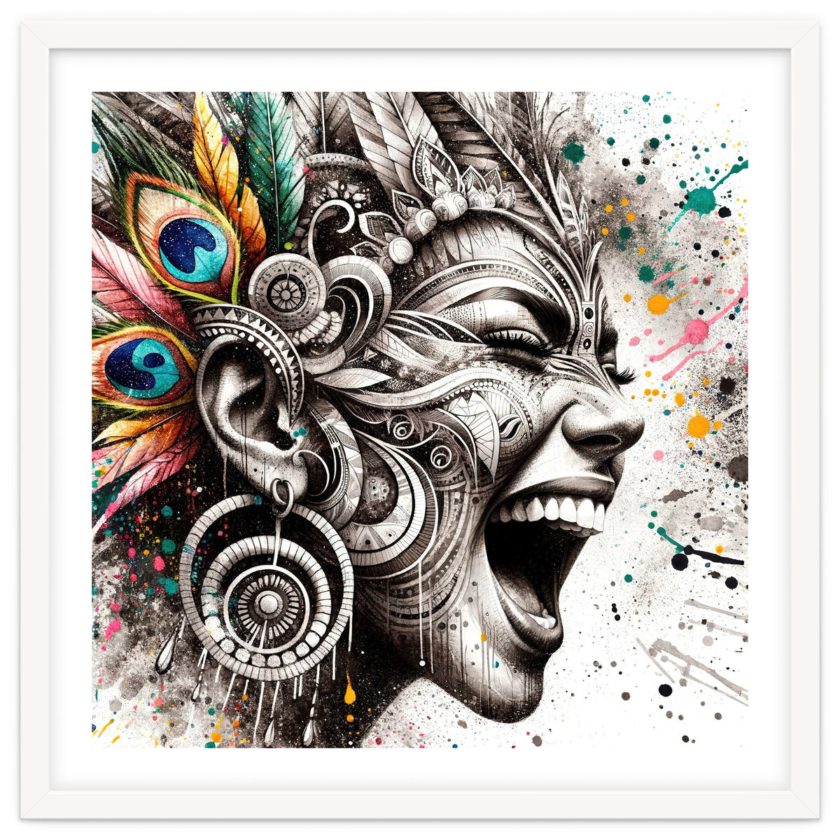 Carnival Scream Portrait