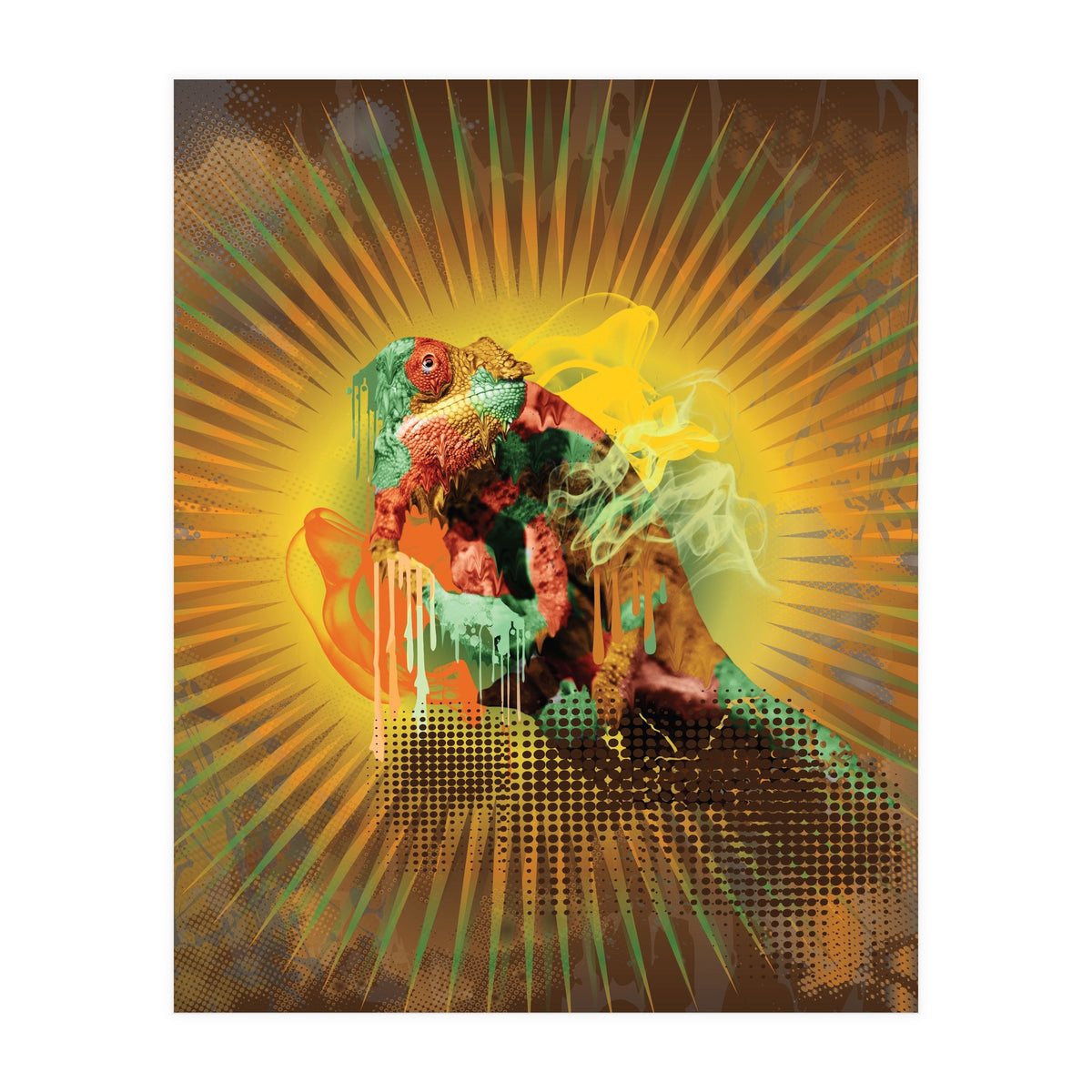 Chameleon Lizard (Print Only)