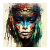 Turquoise Warrior Woman Portrait (Print Only) thumbnail
