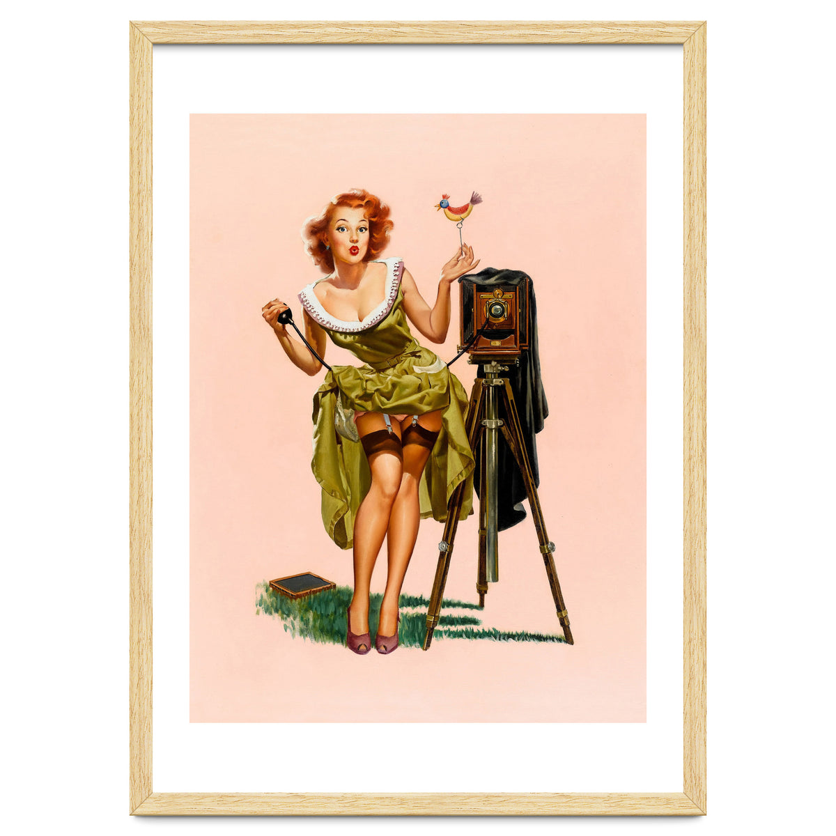 Sexy Pinup Woman On Photo Session