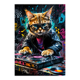 Cat Dj music (Print Only) thumbnail